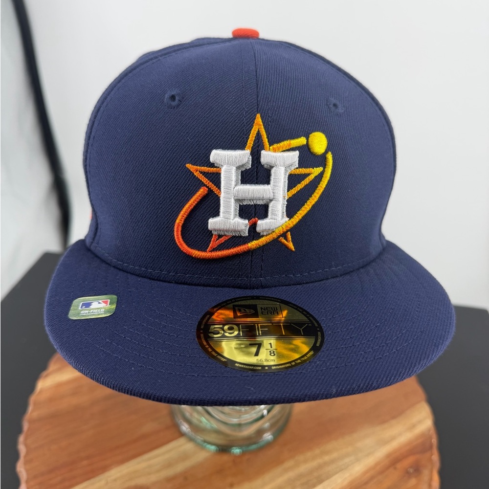 Men's New Era Navy Houston Astros 2022 City Connect 59FIFTY Fitted Hat NWT 7 1/8